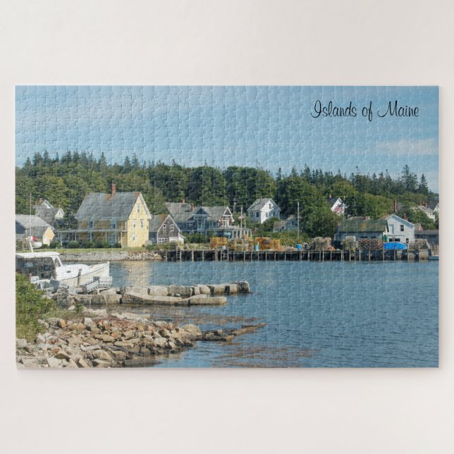 Puzzle Îles du Maine Mid-Coast Harbour (1014 pièces) (Horizontal)