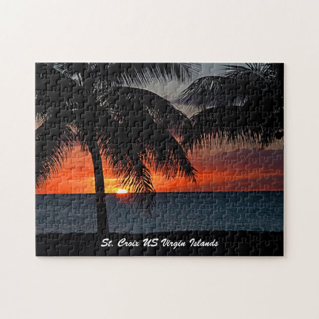Puzzle Îles Vierges américaines Sainte-Croix USVI Sunset  (Horizontal)
