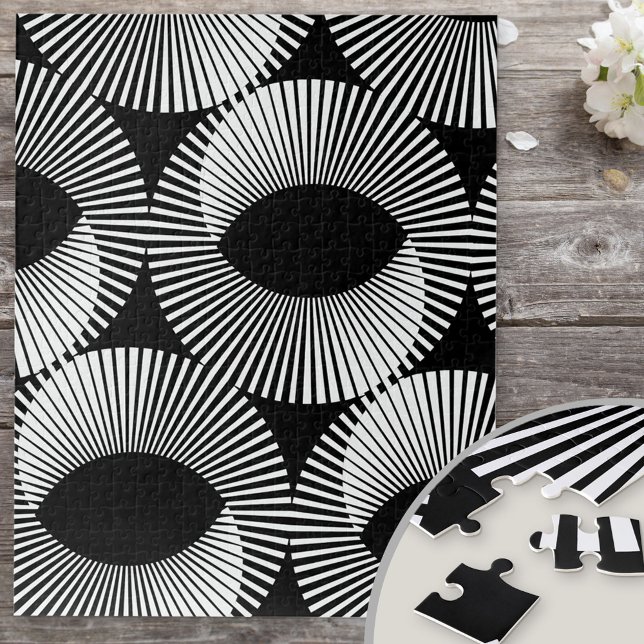 Puzzle Illusion de la géométrie de Black and White (Créateur téléchargé)