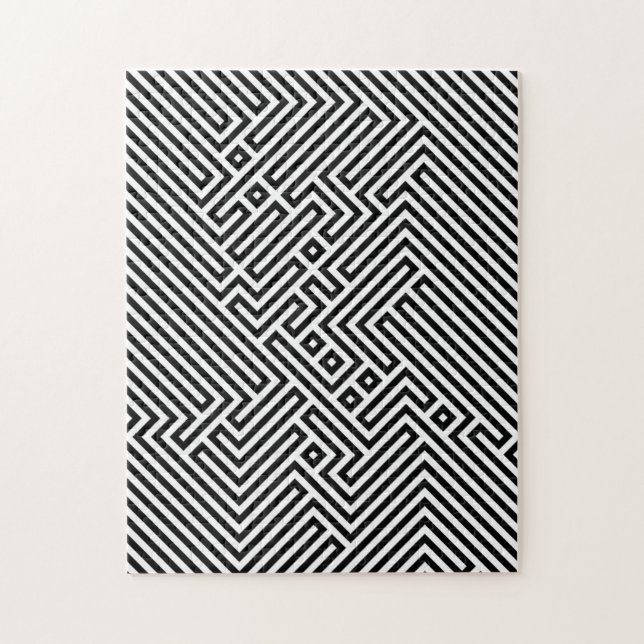 Puzzle Illusion d'optique noir et blanc| Défendre les adu (Vertical)