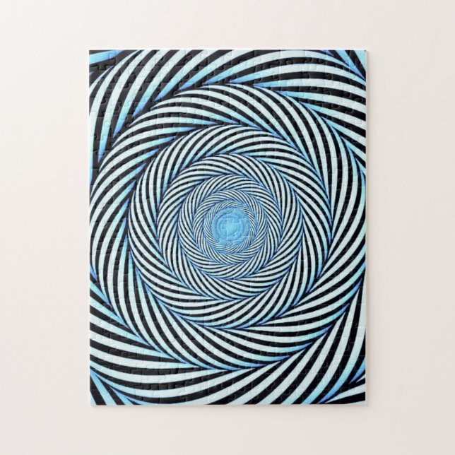 Puzzle Illusion optique du cercle bleu (Vertical)