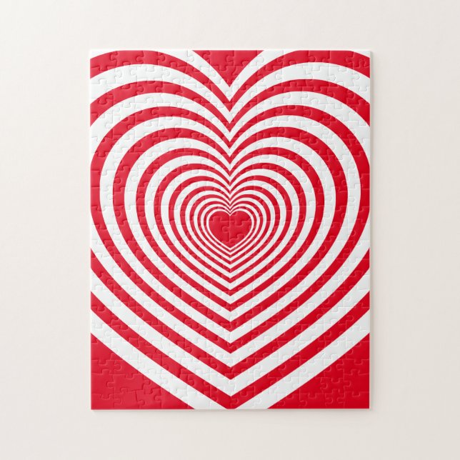 Puzzle Illusion optique du coeur frustrante (Vertical)