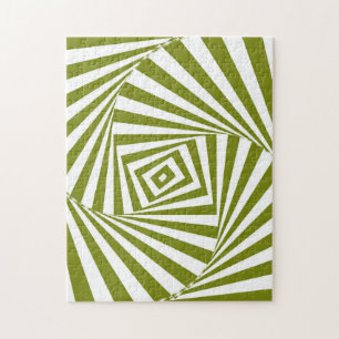 Puzzle Illusion optique verte