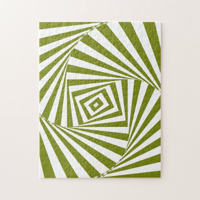 Puzzle Illusion optique verte (Vertical)