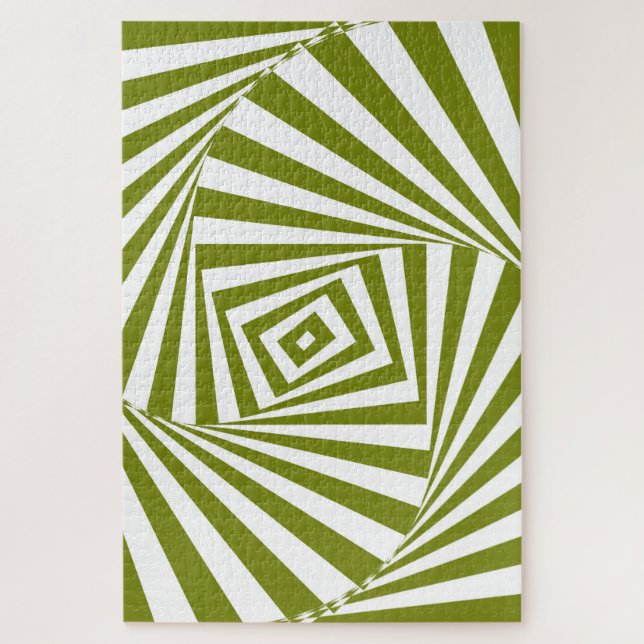 Puzzle Illusion optique verte (Vertical)