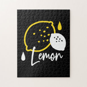Puzzle Illustration Abstraite au citron - Art des agrumes