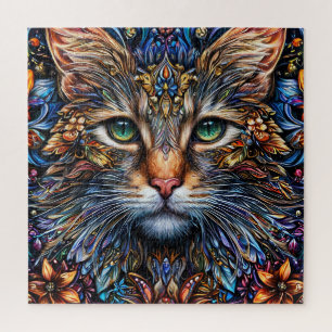 Puzzle Illustration Abstraite de chats