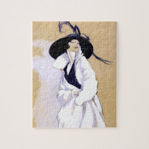Puzzle Illustration Art Déco de Dudovich « Femme en C bla