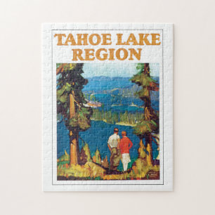 Puzzle Illustration d'affiche de Vintage voyage de région