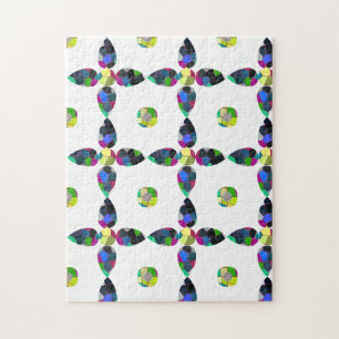Puzzle Illustration d'art couleur de fleurs
