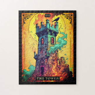 Puzzle Illustration de carte de tarot, La Tour
