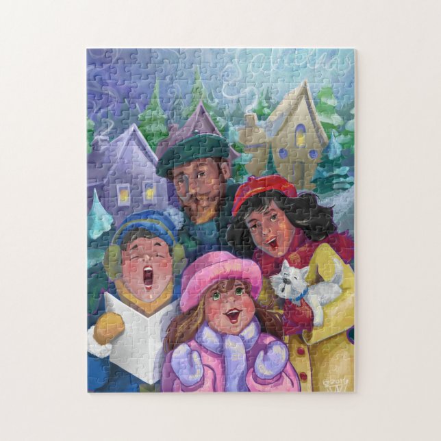 Puzzle Illustration de chants de Noël (Vertical)