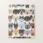 Illustration de chiens heureux motifs