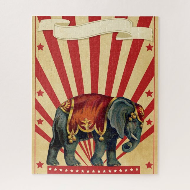 Puzzle Illustration de cirque vintage (Vertical)
