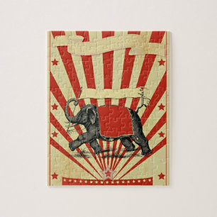 Puzzle Illustration de cirque vintage Art Antique