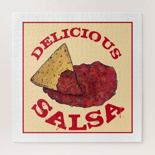 Puzzle Illustration de délicieuses chips de tortilla de l (Vertical)