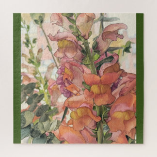 Puzzle Illustration de fleurs au crayon pastel