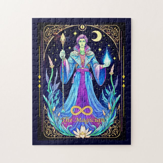 Puzzle Illustration de la carte Tarot, le magicien (Vertical)
