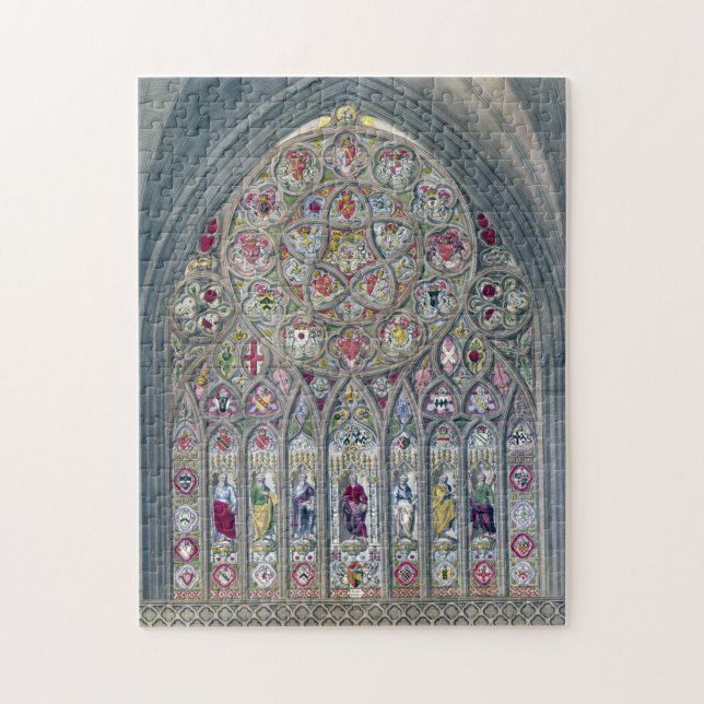 Puzzle Illustration de la cathédrale de vitraux (Vertical)