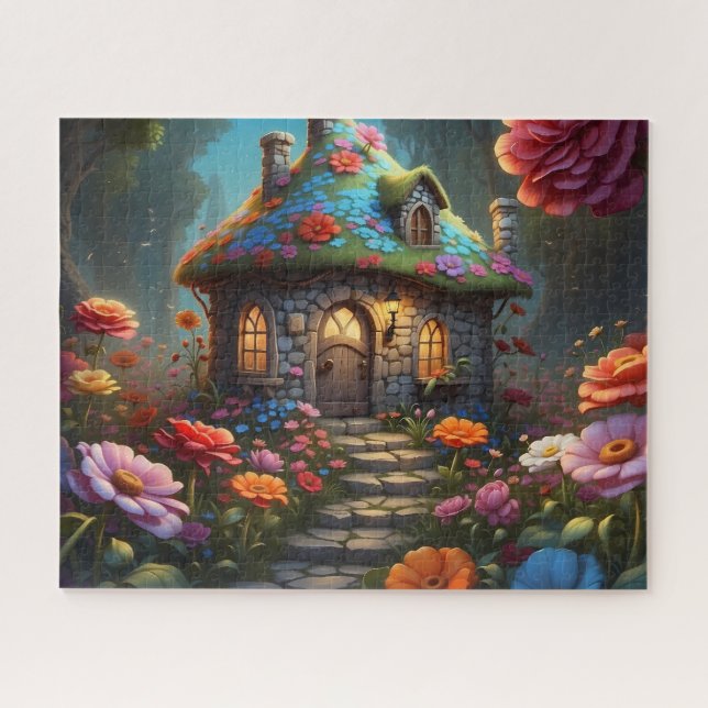 Puzzle illustration de la charmante maisonnette d'imagina (Horizontal)