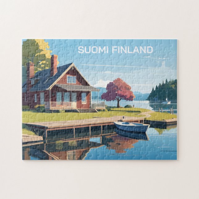 Puzzle Illustration de la nature finlandaise (Horizontal)