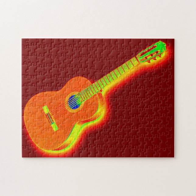 Puzzle Illustration de la peinture classique de la guitar (Horizontal)
