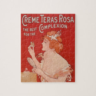 Puzzle Illustration de la publicité de beauté vintage