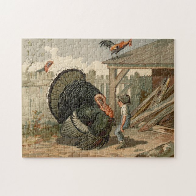 Puzzle Illustration de l'argument de Thanksgiving Turquie (Horizontal)