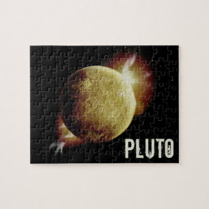 Puzzle Illustration de l'univers 3d de la planète jaune P