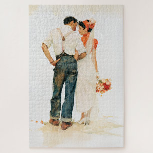 Puzzle Illustration de mariage Romance Rustique