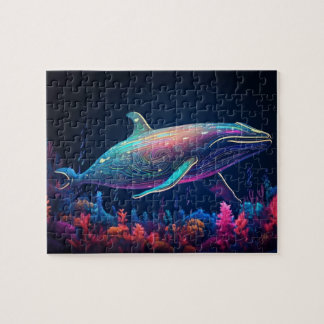 Puzzle Illustration de néon esthétique