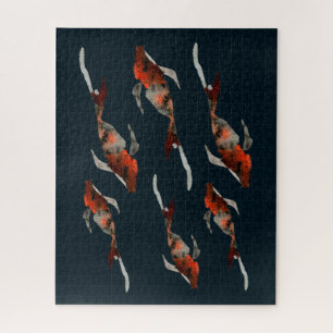 Puzzle Illustration de poisson koi aquarelle