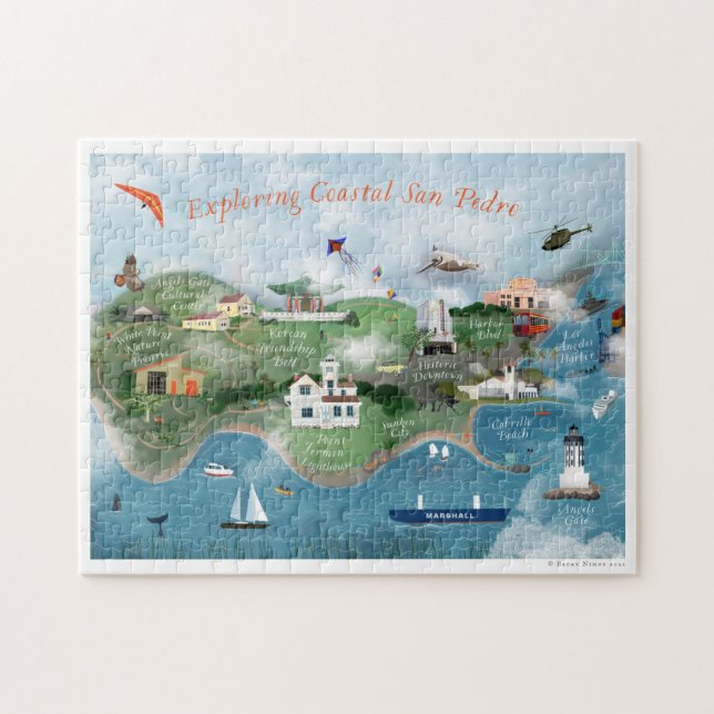 Puzzle Illustration de San Pedro sur les côtes (Horizontal)