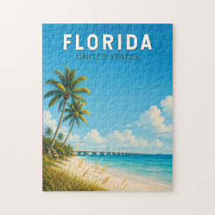 Puzzle Illustration de voyage artistique vintage de Flori