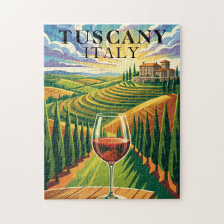 Puzzle Illustration de voyage au coucher du soleil dans u