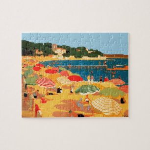 Puzzle Illustration de voyage vintage Riviera Beach