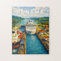 Illustration de voyage vintage sur Panama