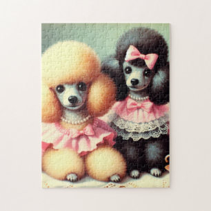 Puzzle Illustration du mignon caniche