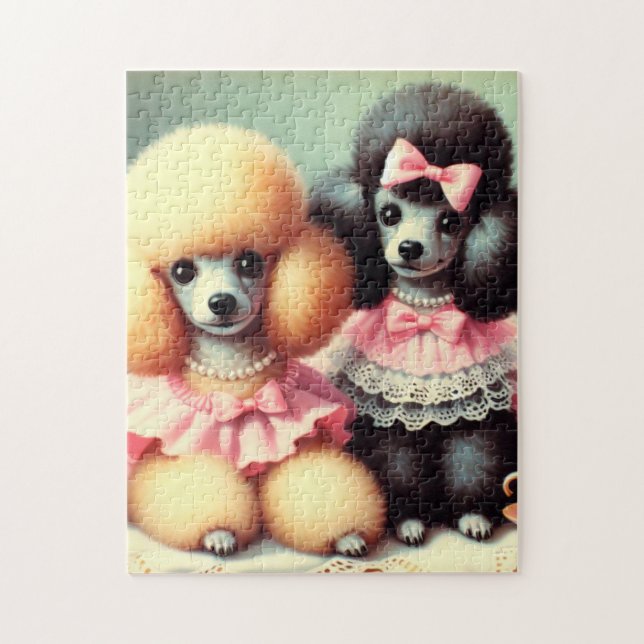 Puzzle Illustration du mignon caniche (Vertical)