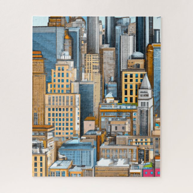 Puzzle Illustration du paysage urbain de New York (Vertical)
