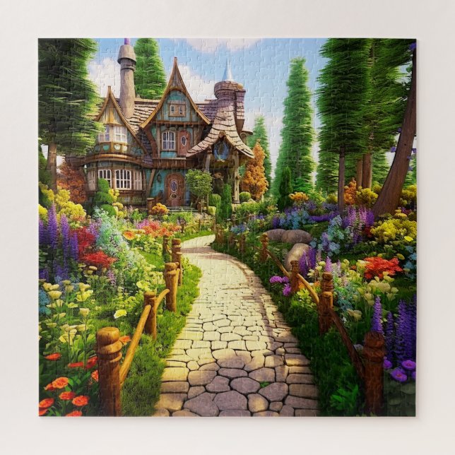 Puzzle Illustration du ressort du village (Vertical)