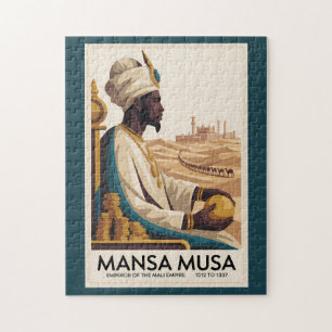Puzzle Illustration du roi africain de l'Empire Mali Mans