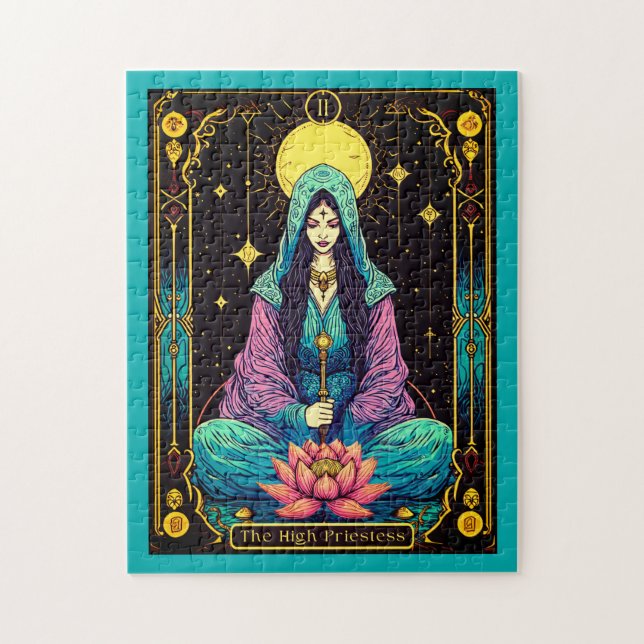 Puzzle Illustration du Tarot, la Haute Prêtesse (Vertical)