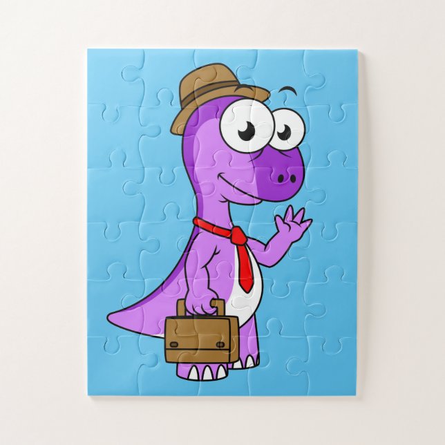 Puzzle Illustration D'Un Homme D'Affaires Pachycéphalosau (Vertical)