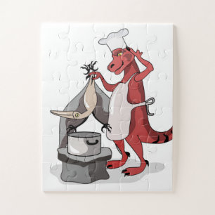 Puzzle Illustration D'Une Cuisine De Chef Tyrannosaurus R