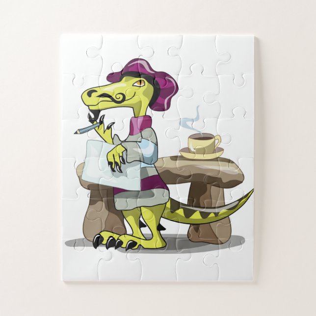 Puzzle Illustration D'Une Pensée De Poète Raptor Caricatu (Vertical)