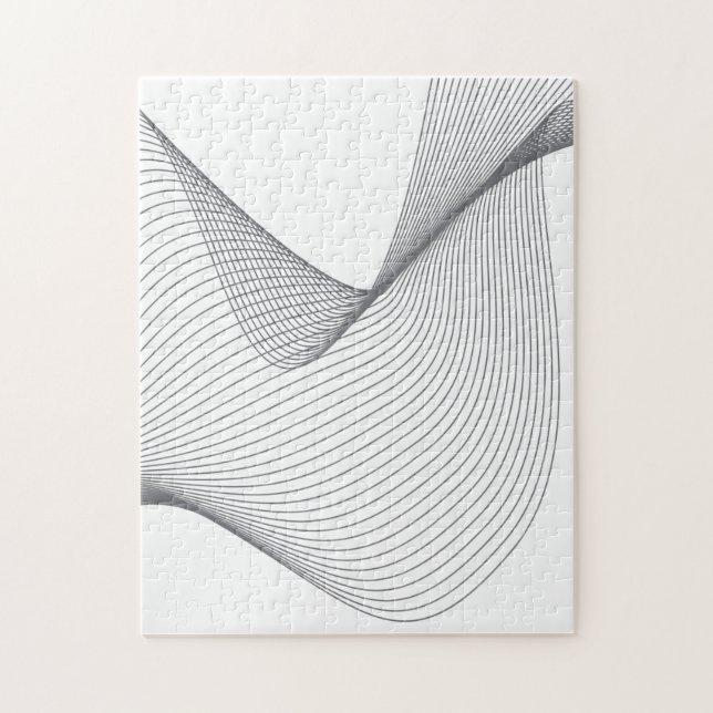 Puzzle Illustration moderne, simple et futuriste des ondu (Vertical)