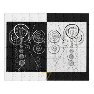 Puzzle Illustration Peacock Yin et Yang DUET