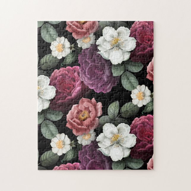 Puzzle Illustration Rose vintage (Vertical)