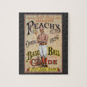 Puzzle Illustration vintage baseball, couverture du guide
